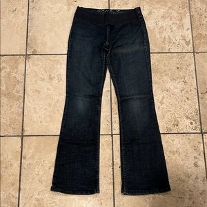 Juicy Couture Dark Blue Flare Jeans with Band